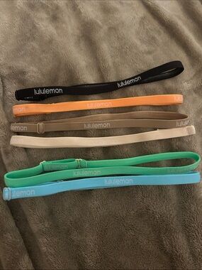 Lululemon (6) women's skinny adjustable headbands